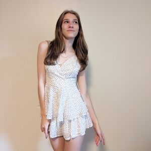 Lulu's Neutral Ruffle Romper